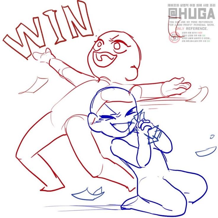 an image of a cartoon character being chased by another character with the word win on it