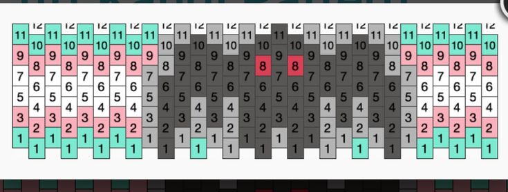 a crossword puzzle is shown with the numbers in red, green and blue on it