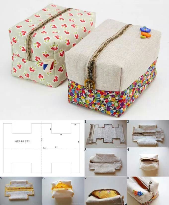 the instructions for how to sew an origami lunch bag with zippers