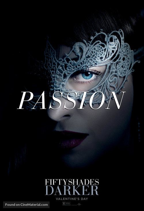 the poster for passion starring in fifty shades darker