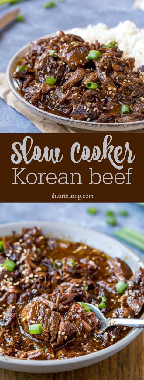 slow cooker korean beef is the best way to cook it in less than 30 minutes