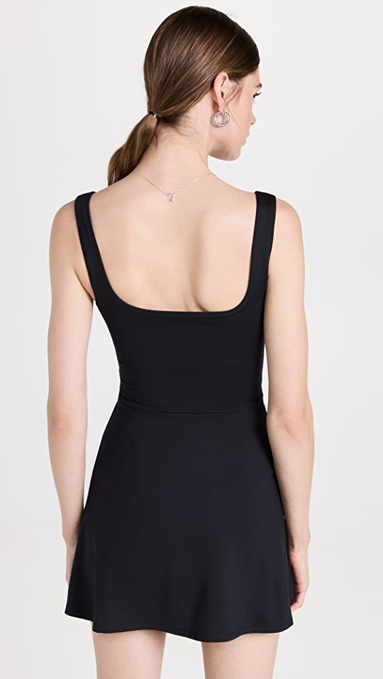 Reformation Active Amy Stretch Active Dress | Shopbop Functional Fitted Swimwear With Built-in Bra, Sporty Fitted Swimwear With Seamless Construction, Stretch Sleeveless Swim Dress For Workout, Sleeveless Stretch Swim Dress For Workout, Fitted Athleisure Tankini For Summer, Fitted Seamless Sports Swimwear, Sporty Swimwear With Seamless Construction, Sporty Seamless Elastane Swimwear, Seamless Elastane Swimwear For Sports