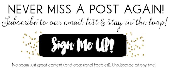 a sign that says, never miss a post again subber to an email list stay in the loop