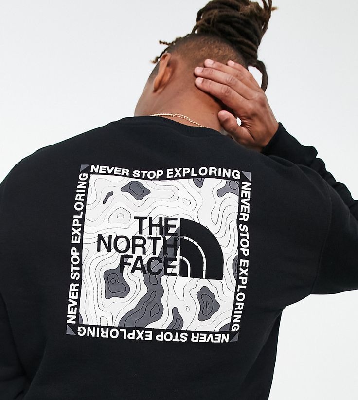 Hoodies & Sweatshirts by The North Face Exclusive to ASOS Crew neck Long sleeves Logo print to chest and back Regular fit Cool Shirt Designs, North Face Hoodie, Latest Mens Fashion, Print Sweatshirt, Printed Sweatshirts, Jeans Shop, Product Design, Logo Print, Cool Shirts