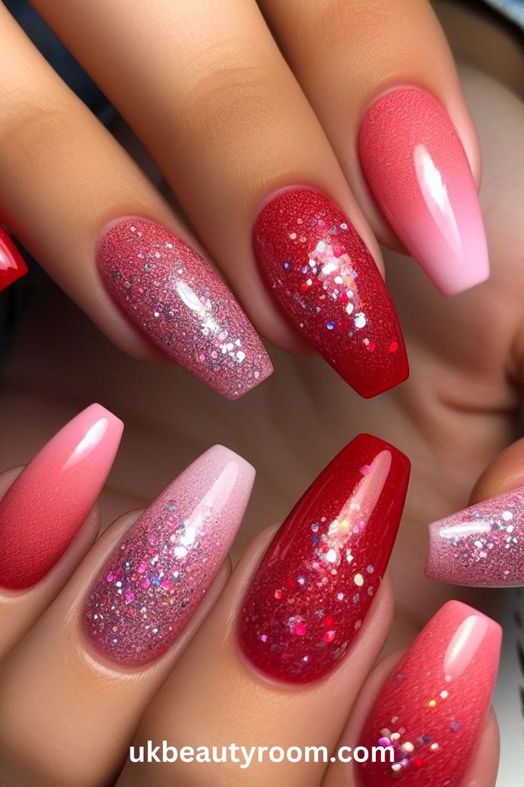 Pink is a sought-after nail color for its versatility across various occasions and skin tones. This post offers 21 diverse pink nail ideas, featuring delicate florals and a spectrum from light to vibrant shades. Explore options like sparkle, matte, glitter, and high gloss, perfect for different nail types and styles including almond, square, and acrylic Red To Pink Nails, Light Pink Nail Designs, Pink Holographic Nails, Pink Nail Ideas, Pink Stiletto Nails, Pink French Manicure, Blush Pink Nails, Pastel Pink Nails, Bright Pink Nails