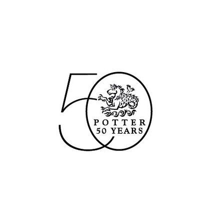 the logo for potter 50 years