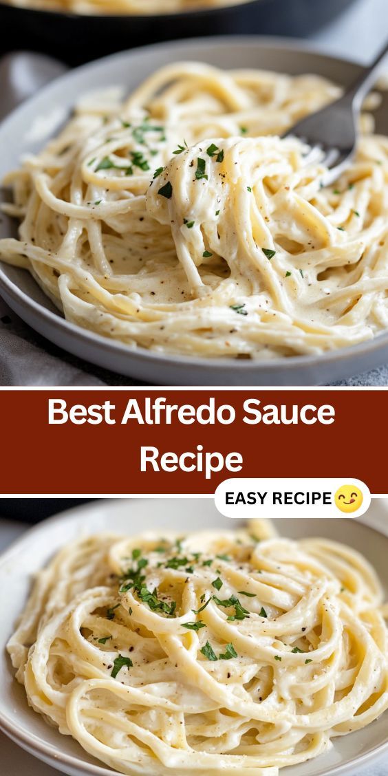 the best alfredo sauce recipe is ready to be eaten