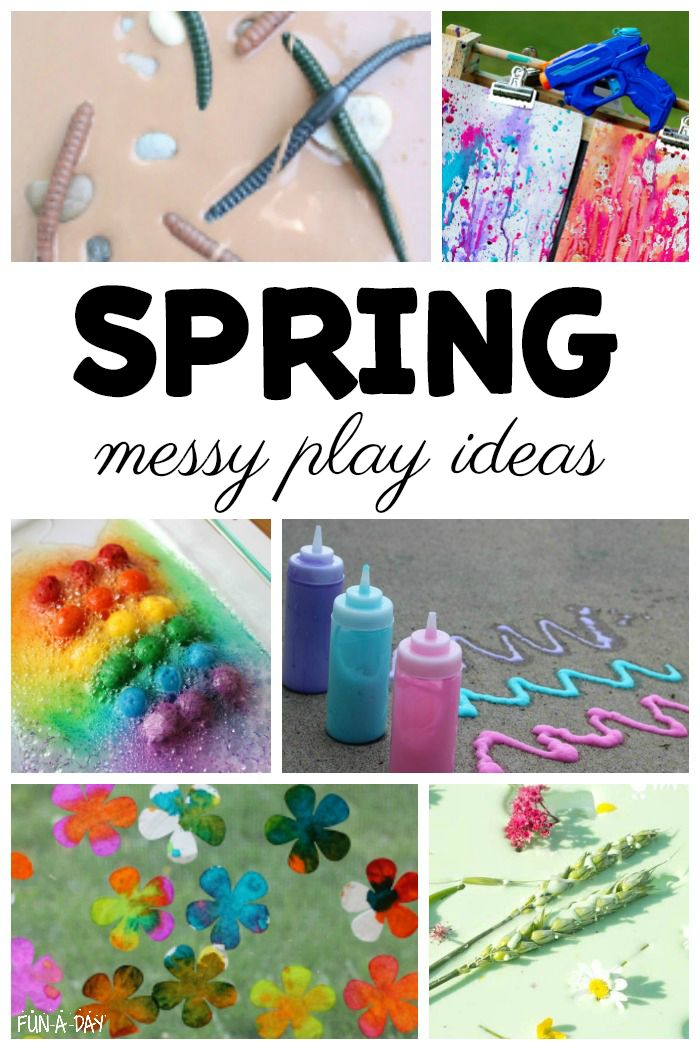 spring messy play ideas for kids