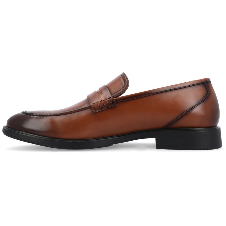 The Keith dress loafer from Vance Co. will take you from work to an evening out with ease. Their 12 mm Tru Comfort Foam� massaging insole and soft vegan leather will keep your feet comfortable during your daily activities. To make this shoe better its round toe and durable rubber outsole make them an instant classic. Dress Loafers, Bare Necessities, Penny Loafer, Perfect Shoes, Penny Loafers, You Bag, Chestnut, Penny, Vegan Leather