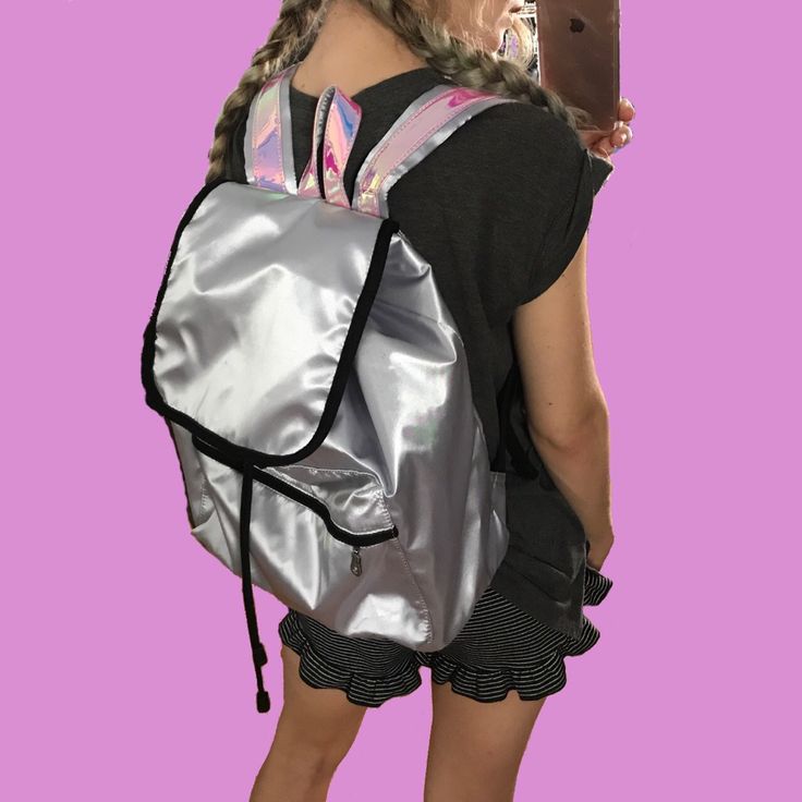 Brand New With Tags On Original Packaging. Iridescent Straps Backpack. Fits A Textbook And Laptops. Original Price: $50 Tags: Hologram, Iridescent, Psychedelic, Trippy Groovy, Waist Bag, Festival, Coachella, Ravewear, Rave, Tiedye, Tie Dye, Dollskill, J Valentine, Little Black Diamond, Handbag, Bag, Lsd, Acid, Backpack, Hologram_babe Iridescent Backpack For Everyday Use, Iridescent Standard Backpack For Everyday Use, Lsd Acid, Backpack Fits, Urban Outfitters Bags, Urban Outfitters Bag, J Valentine, Rave Wear, Waist Bag