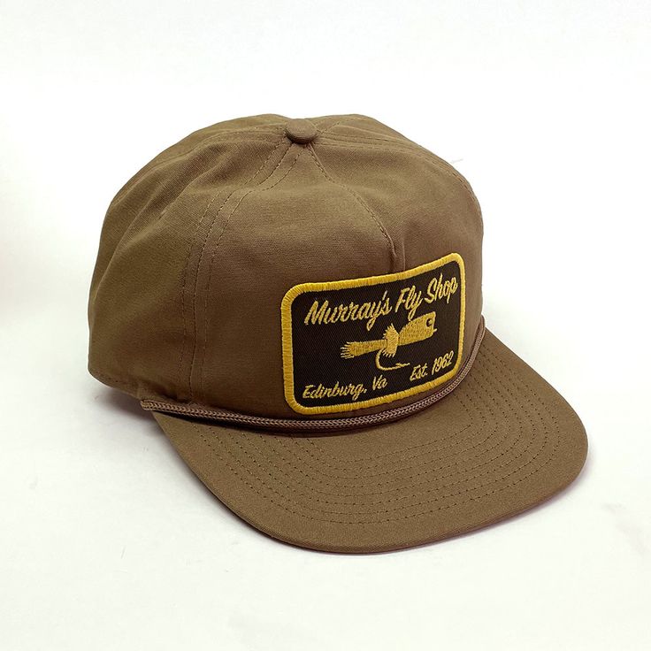 Ouray Ranger Rope Hat shown on a white background with Murray's Fly Shop Popping bug logo patch