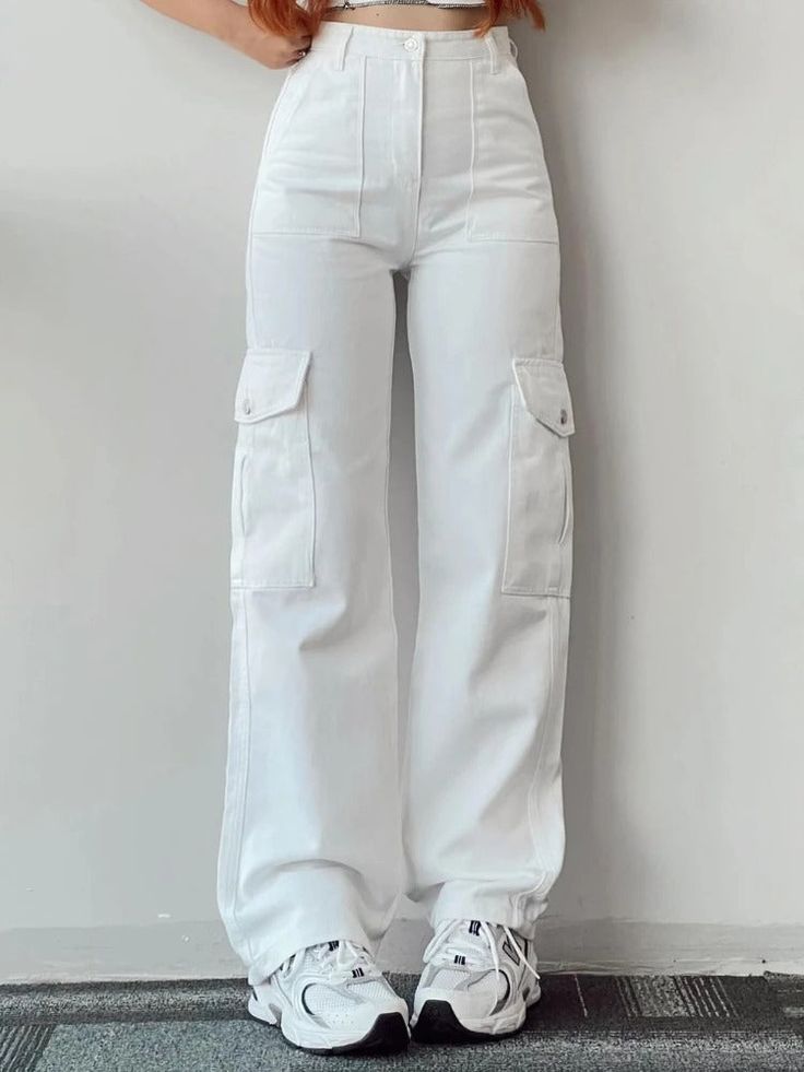 Act now and take advantage of our limited-time online special offer! Buy one pair and get the second pair at 50% off! Don't miss out on this exclusive deal - grab this sale before it ends! These viral trending women's cargo pants are a must-have addition to your wardrobe, offering style, comfort, and functionality Super Comfortable Material: Crafted from high-quality, breathable fabric, these cargo pants ensure all-day comfort, making them perfect for any occasion. Adjustable Waist: Our innovati Beige Sweatpants, Celana Kargo, Cargo Pants Streetwear, Celana Fashion, Match Three, Chique Outfit, Batik Pattern, Weave Style, Pant Style