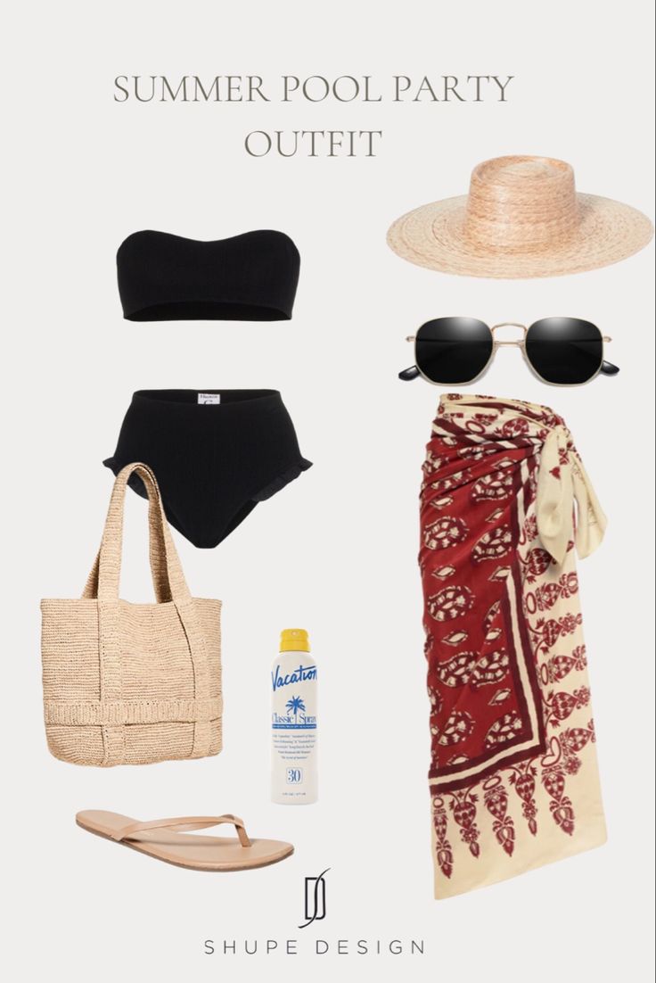 Chic and easy outfit inspo for a pool or beach day in the summer | pool party outfit | beach day | vacation outfit | European vacation | coastal | OOTD | Johanna Ortiz | Hunza G | Hat Attack | Amazon | Tkees | the best sandals Follow my shop @ShupeDesign on the @shop.LTK app to shop this post and get my exclusive app-only content! #liketkit #LTKtravel #LTKstyletip #LTKFind @shop.ltk https://liketk.it/48s99 Chic Pool Party, Summer Pool Party Outfit, Pool Party Outfit, Pool Party Outfits, Hunza G, Summer Pool Party, Easy Outfit, European Vacation, Vacation Outfit