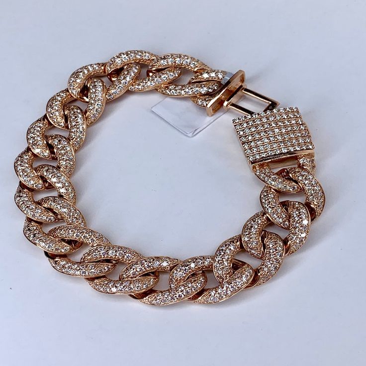 Shakur G H, Micro Pave, Round Diamonds, Diamonds, Bracelet, 10 Things, Gold, Color