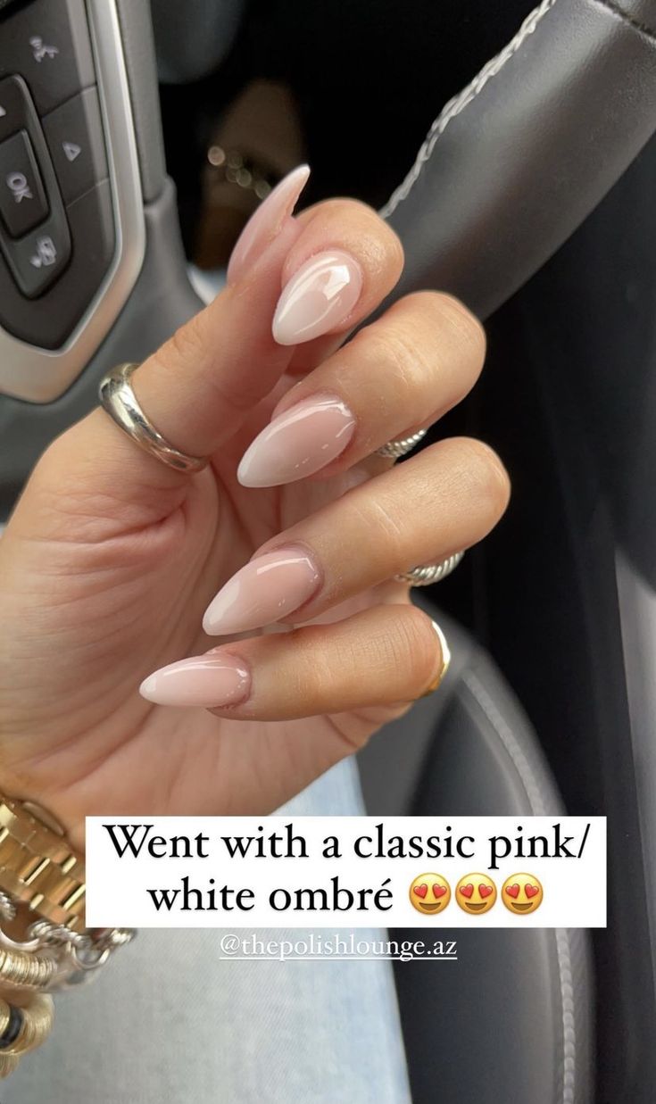 Milky Nails, Art Essentials, Subtle Nails, Classy Acrylic Nails, Classic Nails, Almond Acrylic Nails, Soft Nails, Neutral Nails, Dream Nails