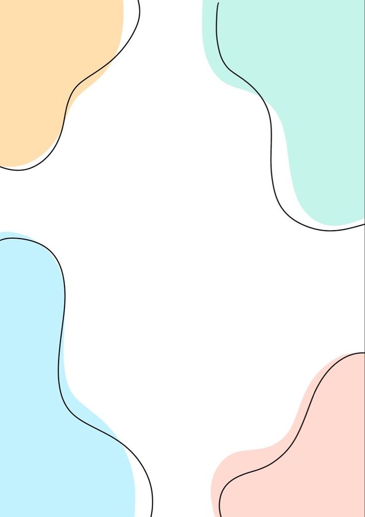 an abstract background with pastel colors and lines in the shape of curved curves on white paper