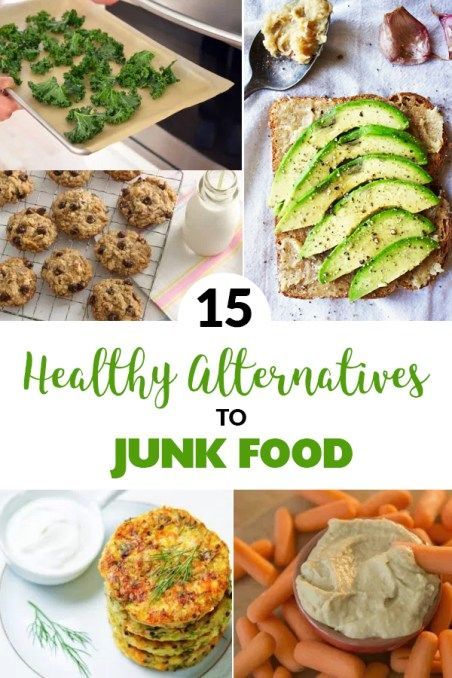 healthy alternatives to junk food that you can eat in less than 15 minutes or less