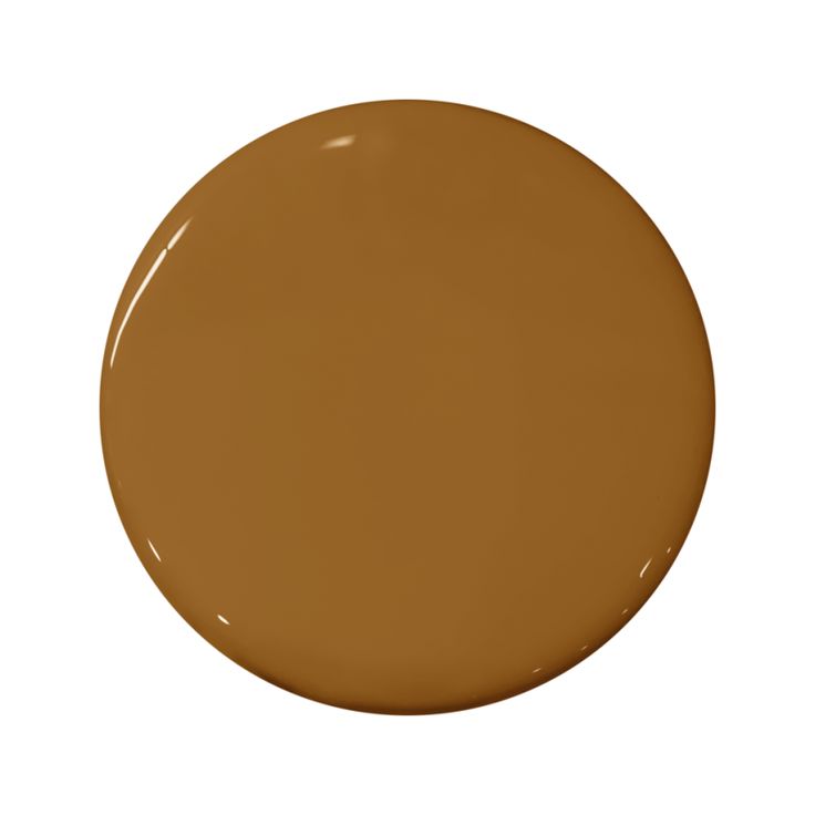 a round brown paint color on a white background