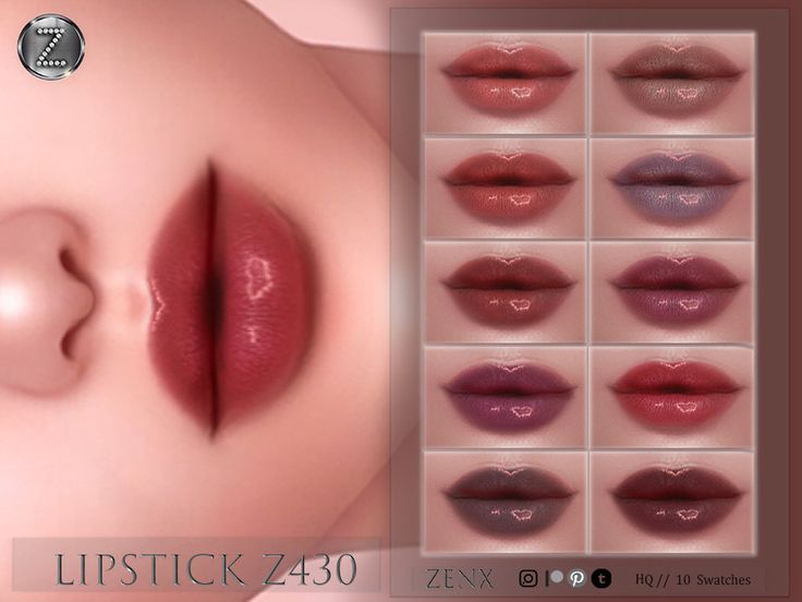 the lipstick is designed to look like they have different shapes