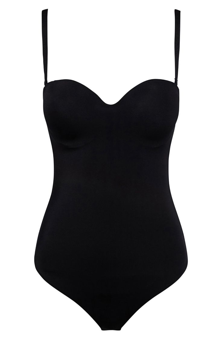 Sculpt your form in this elegant bodysuit featuring a built-in bandeau bra, a no-show thong back and a reinforced midsection with corsetry details. Removable, adjustable straps Cups lined with 94% cotton, 6% elastane 80% polyamide, 20% elastane Hand wash, line dry Made in Croatia Second-skin Bodysuit With Spaghetti Straps And Built-in Bra, Elegant Push-up Swimwear With Built-in Bra, Sculpting Underwire Bodysuit With Built-in Bra, Sculpting Bodysuit With Built-in Bra And Underwire, Strapless Shaping Bodysuit With Built-in Bra, Sculpting Backless Swimwear With Built-in Bra, Elegant Push-up Corset With Built-in Bra, Sculpting Swimwear With Built-in Bra, Elegant Backless Shapewear With Built-in Bra