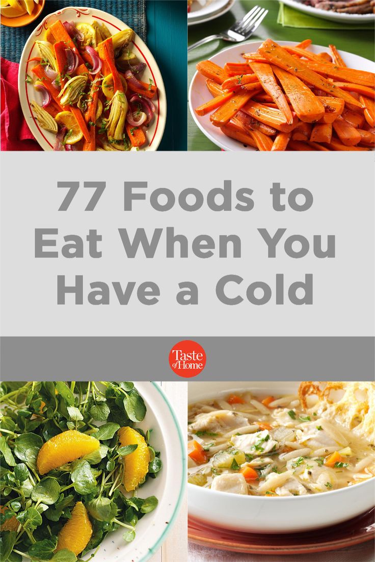 the cover of 72 foods to eat when you have a cold