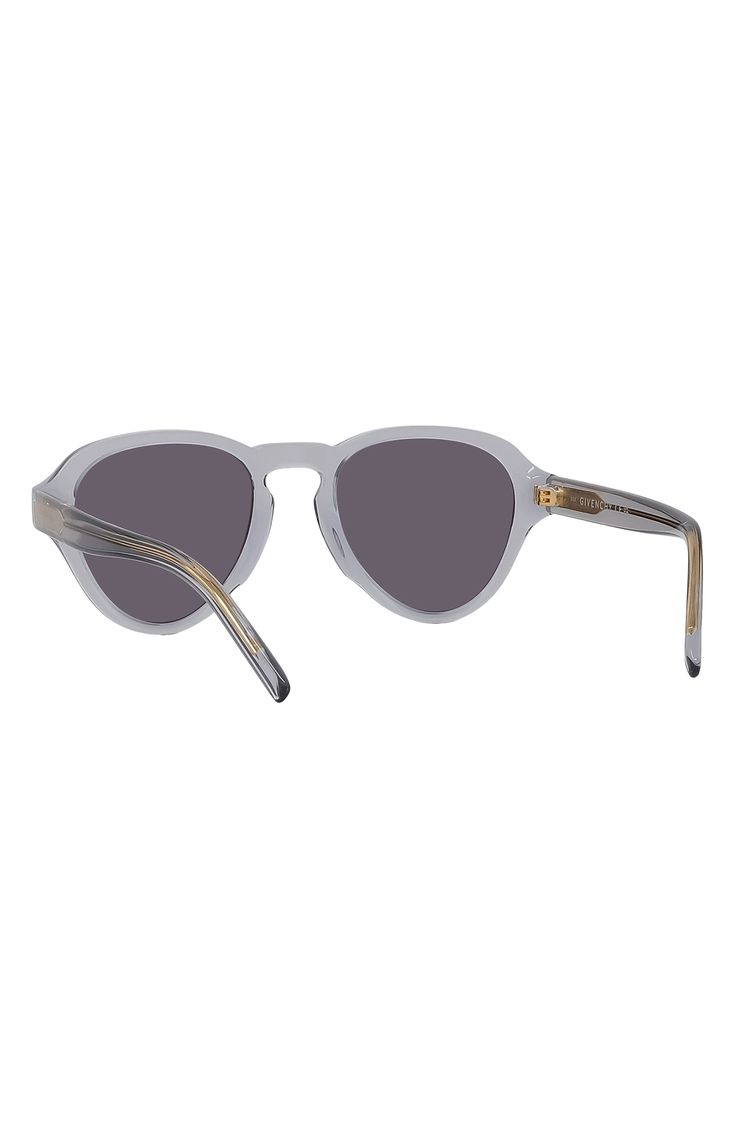 Pilot frames add versatile appeal to these retro sunglasses designed with logo-embellished temples. 51mm lens width; 21mm bridge width; 145mm temple length 100% UV protection CR-39 lenses Acetate Imported Classic Gray Sunglasses With Mirrored Lenses, Classic Cat Eye Aviator Sunglasses With Tinted Lenses, Classic Aviator Cat Eye Sunglasses With Tinted Lenses, Classic Gray Sunglasses With Tinted Lenses, Gray Cat Eye Sunglasses With Tinted Lenses, Classic Gray Tinted Sunglasses, Classic Cat Eye Sunglasses With Tinted Round Frame, Classic Gray Polarized Sunglasses, Classic Gray Square Frame Sunglasses