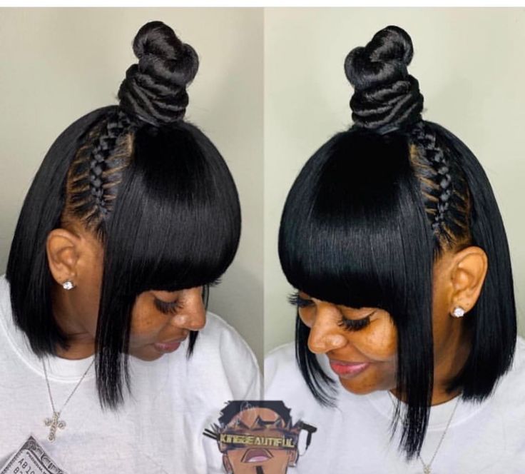 Nice Black Haircut Ideas, Cute Haircut Ideas, Hairstyles For Bob, Cute Short Black Hairstyles, Cute Short, Short Black Haircuts, Black Haircut, Weave Ponytail Hairstyles, Black Ponytail Hairstyles