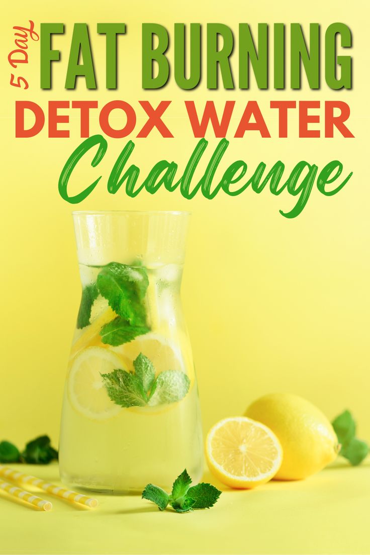 One gog detox water put on the table Fat Burning Water, Best Detox Water, 5 Day Detox, Detox Water Fat Burning, Healthy Nutrition Plan, Water Challenge, Lemon Diet, Detox Challenge, Detox Water Recipes