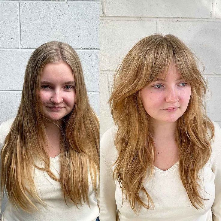 Bangs Wavy Hair, Modern Shag Haircut, Shaggy Long Hair, Haircuts For Wavy Hair, Long Layered Haircuts, Haircuts Straight Hair, Long Hair With Bangs, Haircut For Thick Hair, Long Layered Hair