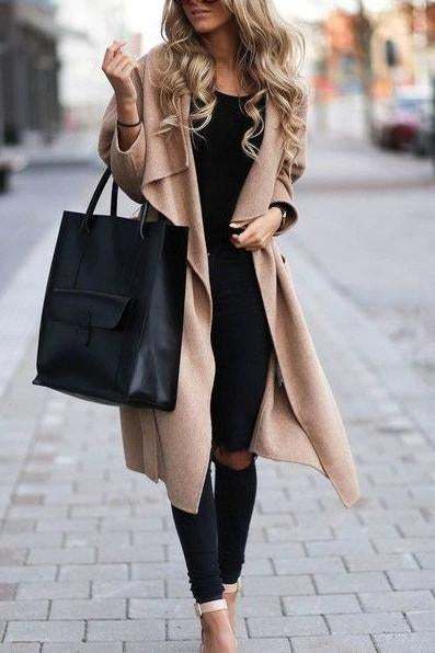 Trendy Beige Sweater Coat For Cold Weather, Long Beige Outerwear For Fall, Chic Beige Sweater Coat For Fall, Casual Long Coat For Cold Weather, Beige Sweater Coat For Cold Weather In Fall, Chic Long Sweater Coat For Fall, Beige Long Coat Cardigan For Fall, Long Beige Cardigan Coat For Fall, Chic Fall Long Sweater Coat