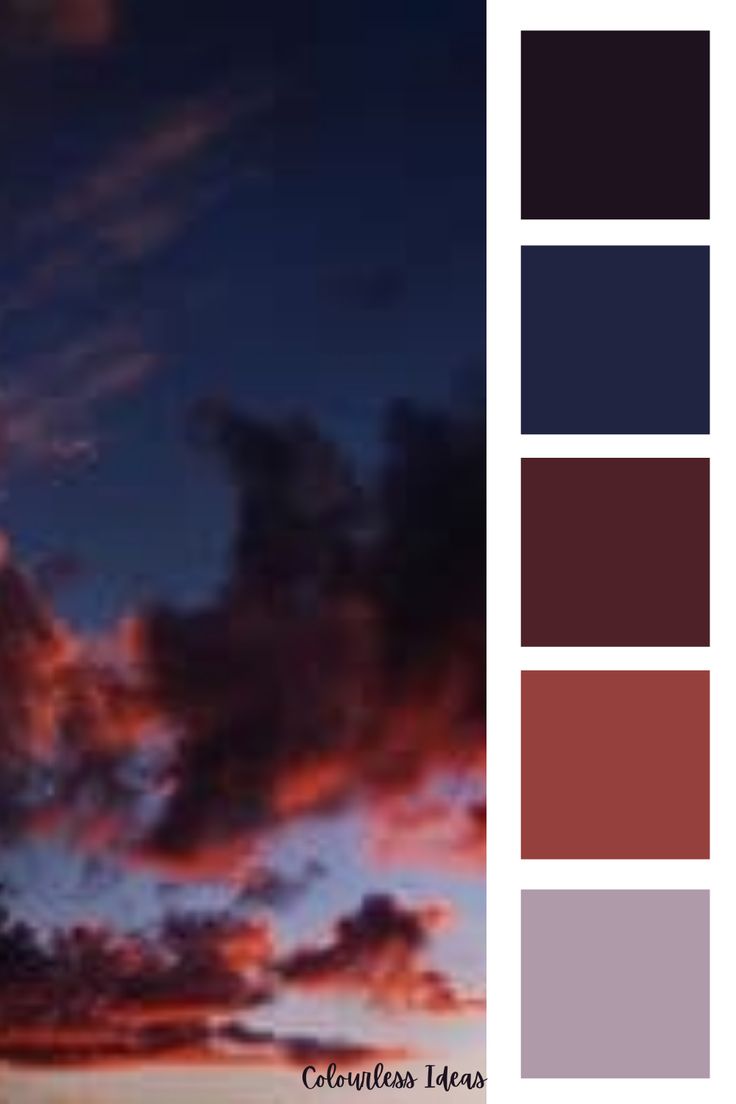 the sky is filled with red and purple clouds