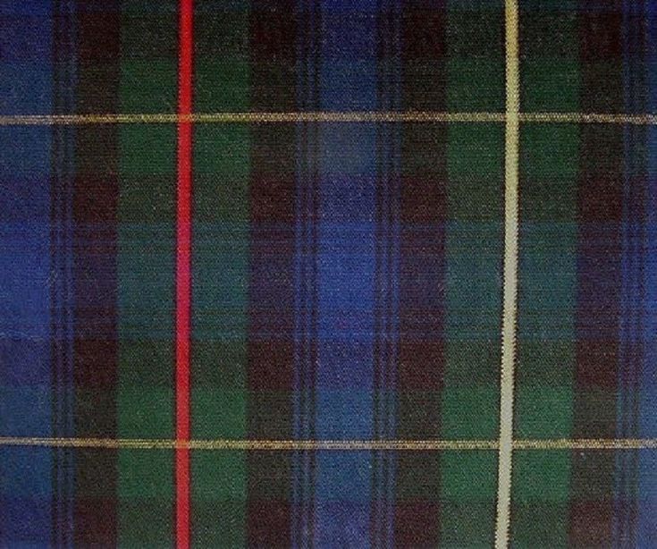 a plaid fabric with red and green stripes