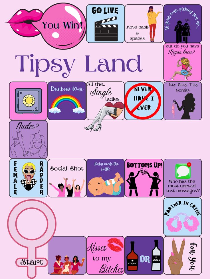 a pink poster with different types of signs and symbols on the bottom right hand corner