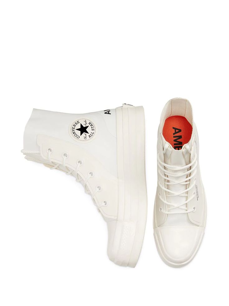 Converse X Ambush High-Top Sneakers Ss20 | Farfetch.Com Rubber Sneakers, Hightop Sneakers, White Converse, Black Friday Promotions, Chuck 70, Logo Stamp, Cool Suits, Converse Chuck, Chucks Converse