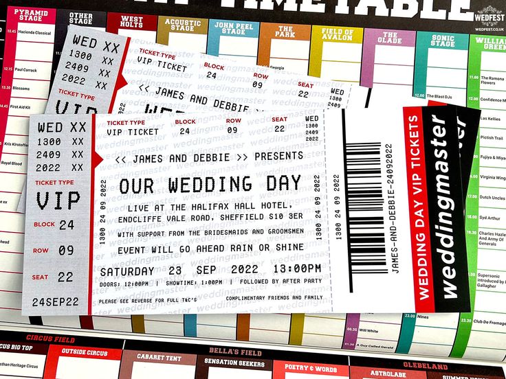 several tickets are stacked on top of each other in order to be used for an event