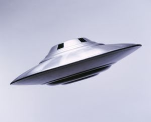 an object is flying in the air with words below it that read,'unentified object, ufo '