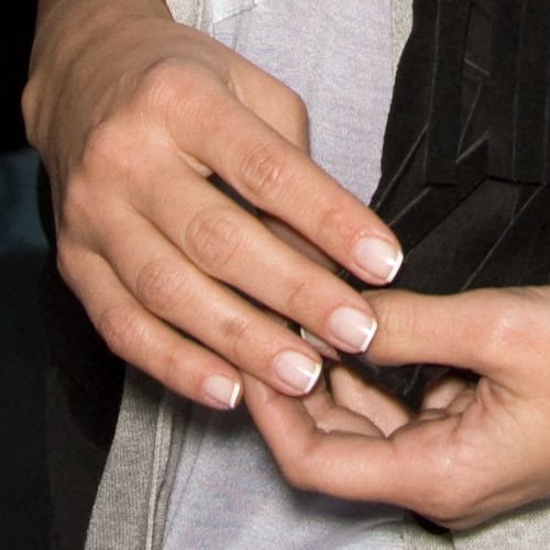 Kim Kardashian Clear, White French Manicure Nails | Steal Her Style White French Manicure Nails, Shellac French Manicure, Kim Kardashian Nails, French Manicure Short Nails, White French Manicure, Kardashian Nails, Nail Art For Kids, White Tip Nails, Natural Nail Designs