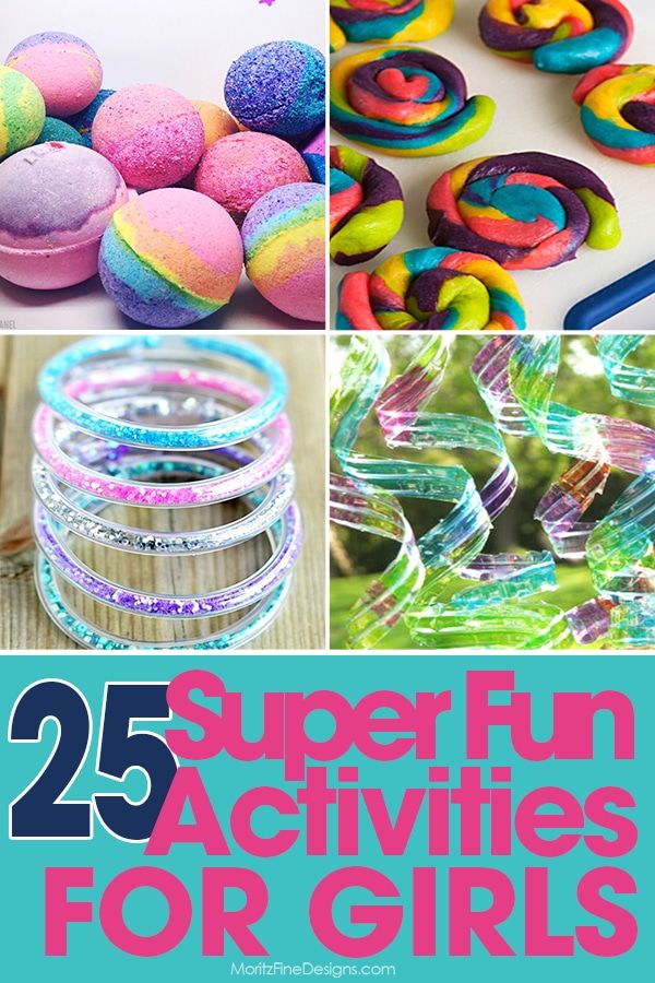 25 super fun activities for girls to do with the kids at home or in school