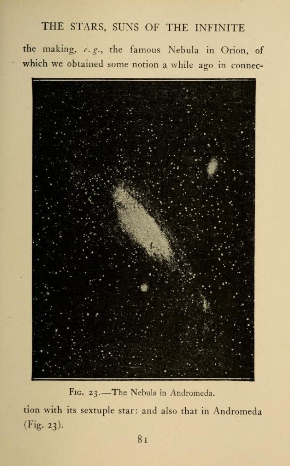 an old book with some black and white pictures on it's page, showing the stars in the sky