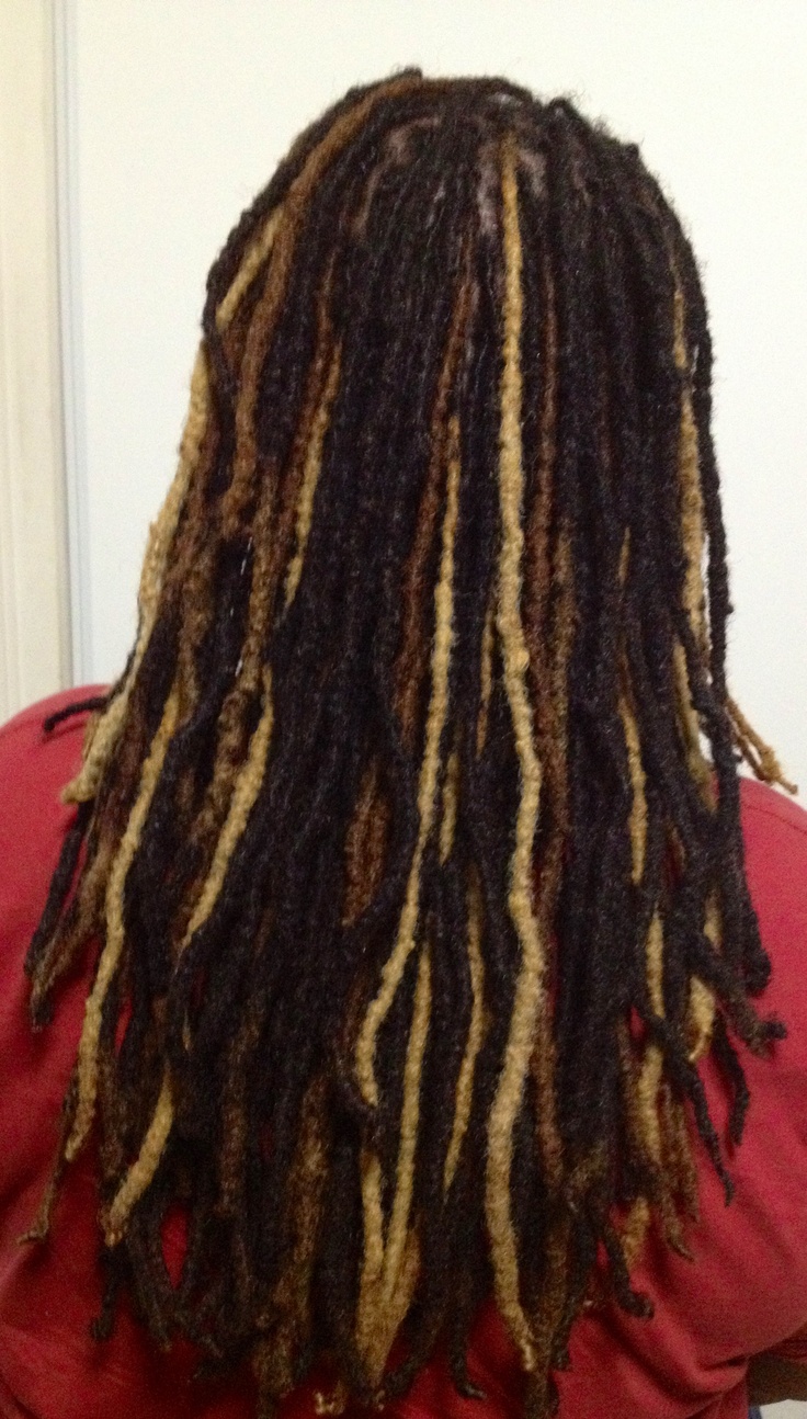 Black Locs With Brown Highlights, Dreads With Highlights, Dread Highlights, Highlights In Locs, Dreadlock Highlights, Highlight Locs, Locs With Blonde Highlights, Highlighted Locs, Highlights Locs