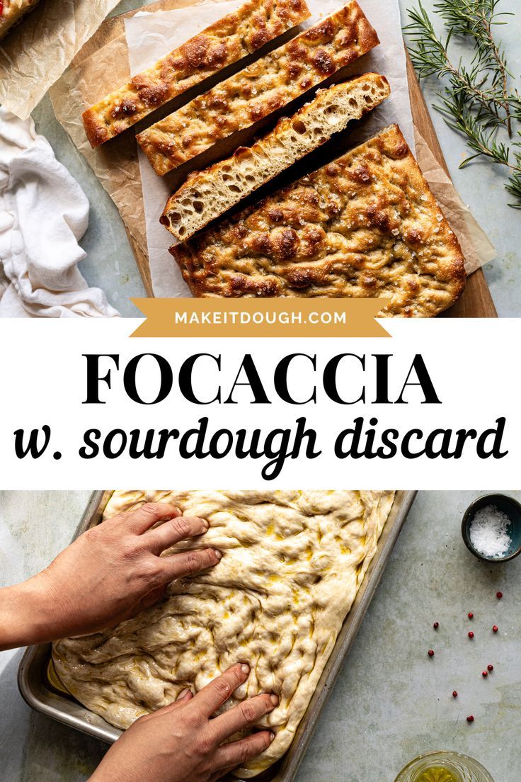 the recipe for focaccia w sourdouugh disard