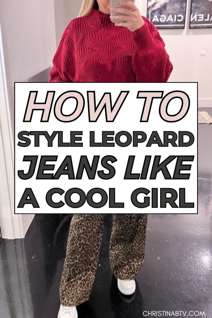 Looking for ways to style your favorite pair of leopard pants? From casual days to nights out, styling leopard print jeans can be as versatile as it is daring. We’ll show you how to pair your leopard jeans outfit with the right pieces to create a look that’s both trendy and flattering. Women’s jeans just got a wild new twist! Leopard Jeans Outfit, Styling Leopard Print, Print Jeans Outfit, Fashion Outfits For Winter, Leopard Pants Outfit, Leopard Print Pants Outfit, Women's Style Tips, Cheetah Pants, Printed Pants Outfits