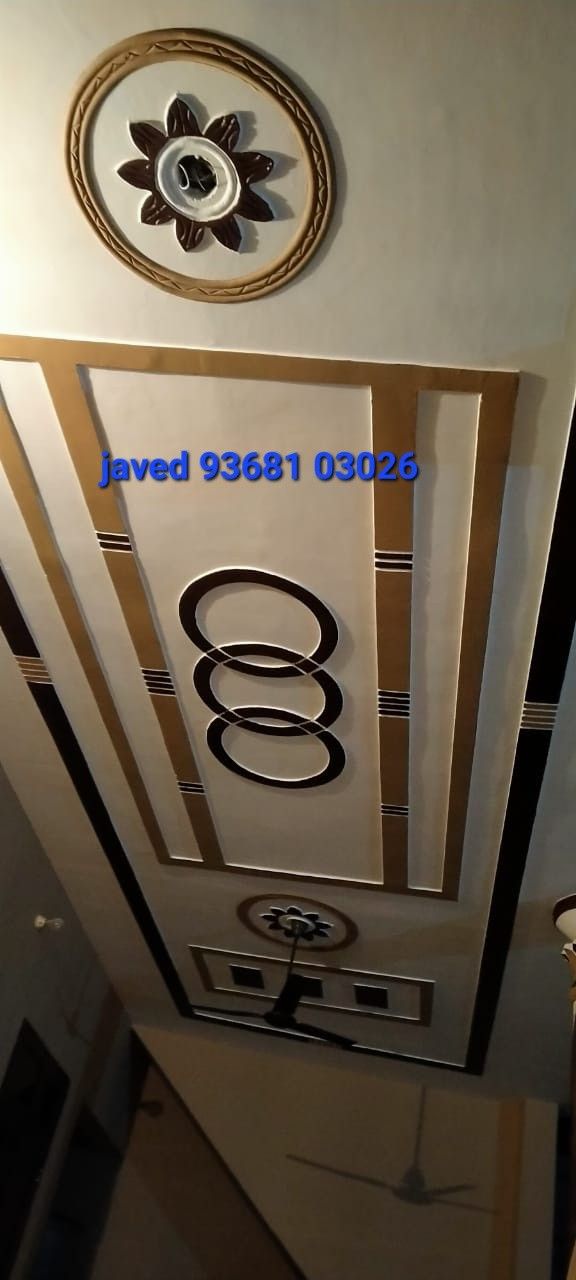 the ceiling is decorated with circles and numbers