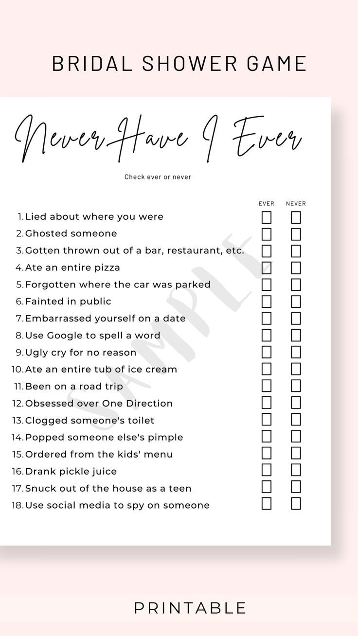 never have i ever game Clean Bachelorette Party Games, Clean Bachelorette Party, Games For Parties, Ghosting Someone, Crying For No Reason, Bridal Party Games, Ugly Cry, Girls Night Party, Bachelorette Decorations