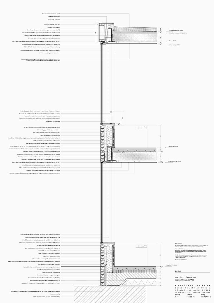 an architectural drawing showing the details of a building