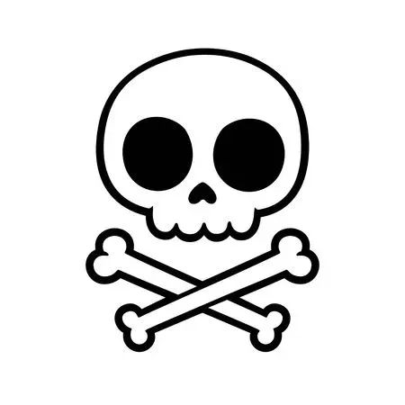 a skull and crossbones icon