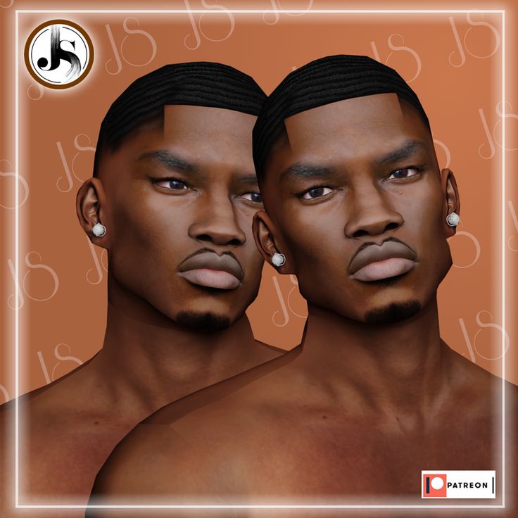 two black men with ear piercings on their heads