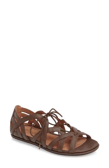 GENTLE SOULS 'ORLY' LACE-UP SANDAL. #gentlesouls #shoes # Lace Up Sandals, The Vamps, Sandal Women, Kenneth Cole, Up Styles, Gladiator Sandals, Comfortable Shoes, Womens Sandals, Leather Upper