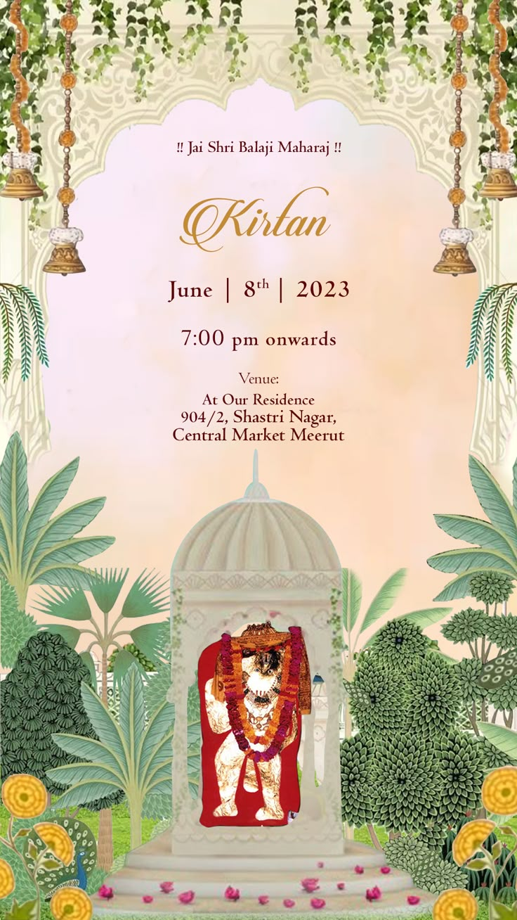 whatsapp / call - 9014012237 to know price for this invite, and get yours done. we create wedding invitations at very very affordable prices. A grand occassion deserves a grand invitation. ... Kirtan Invitation Card Template, Kirtan Invitation Card, Kirtan Invite, Save The Date Videos, Groom Cartoon, Jai Guruji, Bride And Groom Cartoon, Wedding Background Wallpaper, Create Wedding Invitations