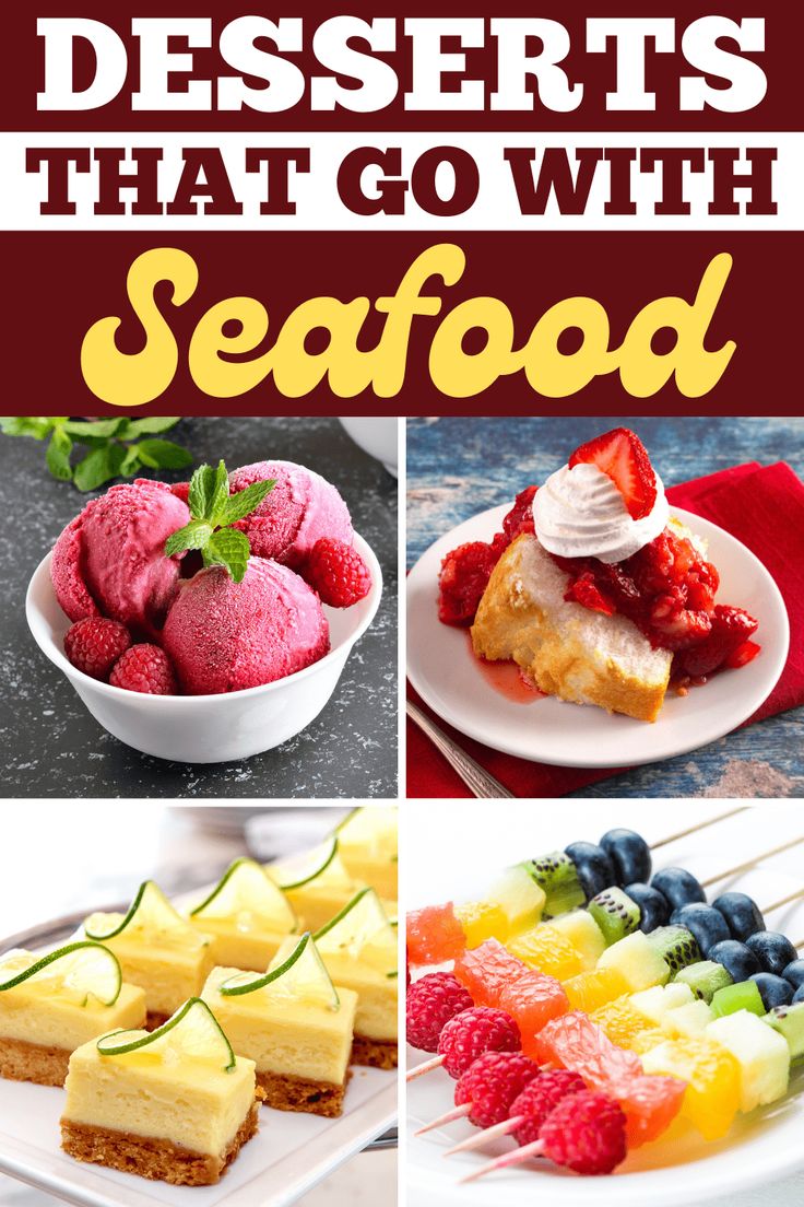 desserts that go with seafood